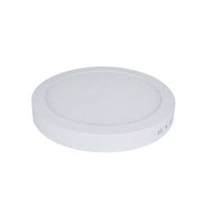 Painel LED Sobrepor Redondo Luz Amarela 18W 3000K 22cm Vitralux