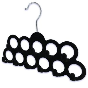 Cabide Flock Gancho Preto Casa&Ideia