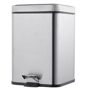 Lixeira Inox Jaspe com Pedal 5L Casa&Ideia