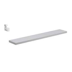 Prateleira Prat-K Lineare Reta com Suporte 10x80cm Branca