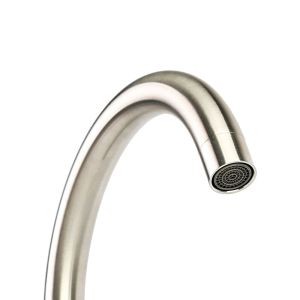 Torneira Misturador Monocomando para Cozinha de Mesa Bica Alta 1/2'' Lille Aço Escovado Addra