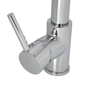 Torneira Misturador Monocomando para Cozinha de Mesa Bica Alta com Ducha ½” Salseiro Duplo Cromado Addra
