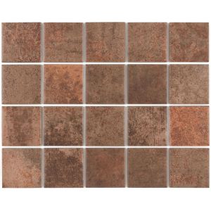 Revestimento Parede Oxy Mesh Corten Bold Mate 7,5x7,5 Eliane