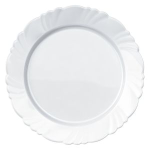 Prato Raso Duralex Pétalas 25,5cm Branco Nadir