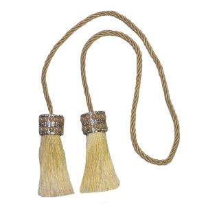 Cordão para Cortina Bella Arte Mini com Franjas Pérola