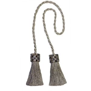 Cordão para Cortina Bella Arte Mini com Franjas Prata