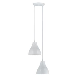 Pendente Dital 2 Lâmpadas Loft E27 Branco