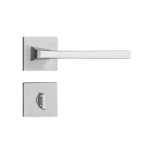 Fechadura Roseta Banheiro 55mm Cromo Acetinado Karli Pado