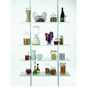 Suporte para Prateleira Aço Casa&Ideia Trilho 20cm Branco