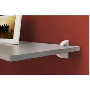 Prateleira Casa&Ideia Practice com Suporte 100x10cm Branca