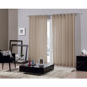 Cortina Bella Janela 2,6x1,7m Bellini Latte com Ilhós