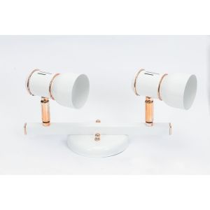 Trilho New 2 Lâmpadas 80W Rose/Branco Dital