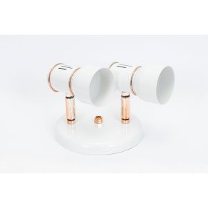 Spot Dital 2 Lâmpadas New 40W Rose/Branco