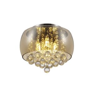 Pendente  5 Lâmpadas Cristal Magnum 35 G9 Âmbar Blumenau