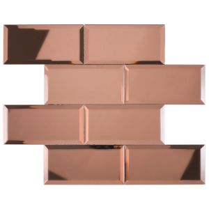 Pastilha de Espelho Glass Mosaic Minor Glass 37,6x30,5 Champagne