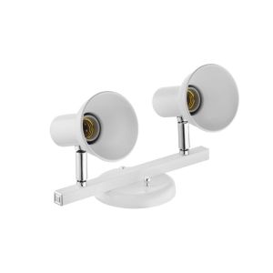 Trilho Premium 2 Lâmpadas Branco Cromado Dital