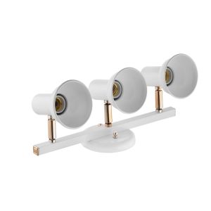 Trilho Infinity 3 Lâmpadas Branco Rose Gold Dital