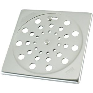 Grelha para Ralo Quadrada Jackwal 15cm Inox com Fecho