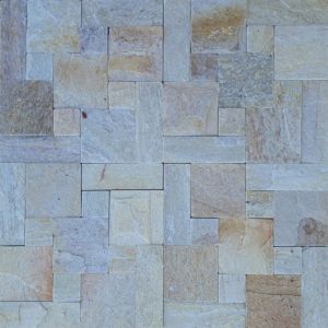 Ladrilho Pedras Tijucas Inovação Telado 30x30 Ouro Sol