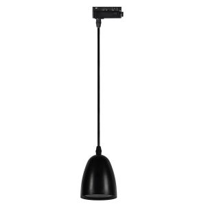 Pendente LED Focus 3000k 10,5cm Preto Luz Amarela Vitralux