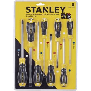 Jogo de Chaves de Fenda e Philips 8 Peças Stanley