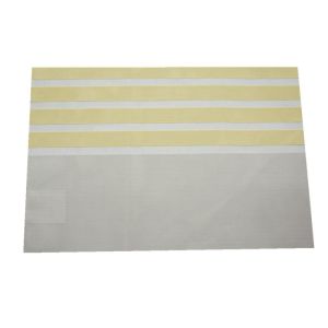 Lugar Americano Khaki Listrado 45x30cm Amarelo Casa&Ideia
