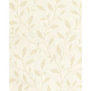 Papel de Parede 0,52x9,5m Folhas Bege Bobinex
