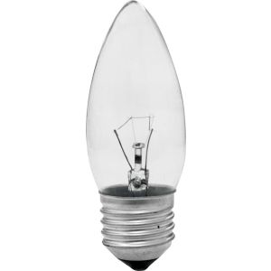 Lâmpada Incandescente Taschibra Vela Lisa Dimer E14 40W Clara