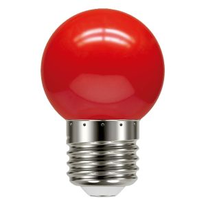 Lâmpada LED Bolinha Taschibra TBL 05 E27 1W Vermelho