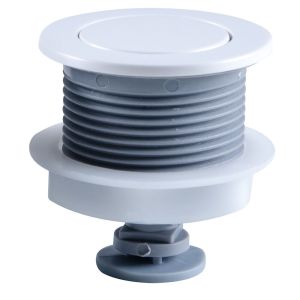 Botão para Caixa Superior Redonda Simples Astra Branco