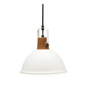 Pendente Taschibra 1 Lâmpada Factory 38,5cm E27 Branco