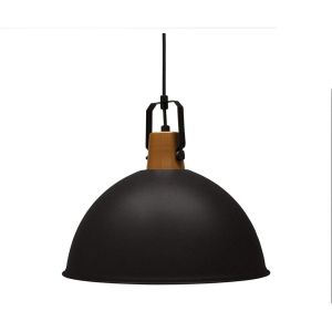 Pendente Taschibra 1 Lâmpada Factory 38,5cm E27 Preto