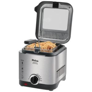 Fritadeira Elétrica com Óleo Deep Fry 1,8L 900W Inox Philco
