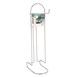 Porta Papel Higiênico de Piso Living com Reserva Cromado Arthi