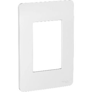 Placa 4"x2" Schneider Orion 3 Módulos Prata