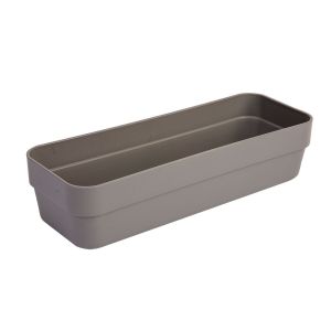Organizador de gavetas Tamanho G Logic Cinza Martiplast