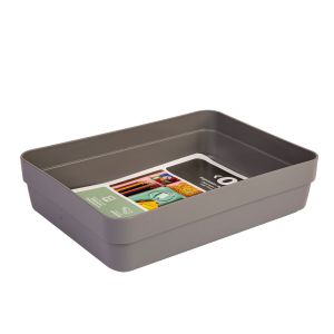 Organizador de gavetas Tamanho GG Logic Cinza Martiplast