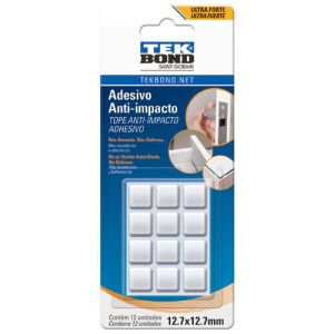 Protetor Adesivo Tekbond Bumper M 12,7x12,7cm 12 Peças