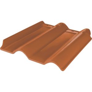 Telha de Cerâmica Twin Perkus 37x43cm Caramelo