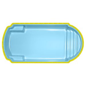 Piscina de Fibra Retangular Fapac Tramandai 17800L 6x2,80m Azul