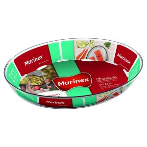 Assadeira Vidro Linha Marinex Oval 4L Nadir