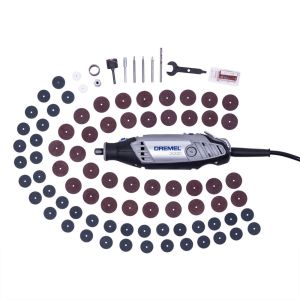 Microrretífica Elétrica Dremel 3000 90W 82 Acessórios e 1 Acoplamento Eixo Flexível Bosch