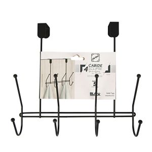 Gancho Arthi Duplo Eclipse Black 4 Peças