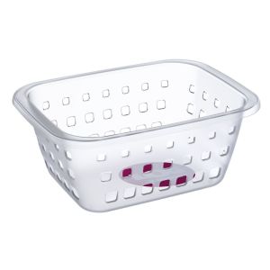 Cesto Plástico Log Cristal 5,2L 21,4x31x12,5cm
