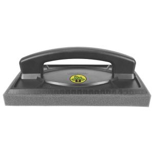 Desempenadeira Plástica Lisa com Espuma 15x25 Preta Tramontina