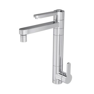 Misturador Monocomando de Mesa para Cozinha Deca Twin Click Bica Alta 1/2" Cromado