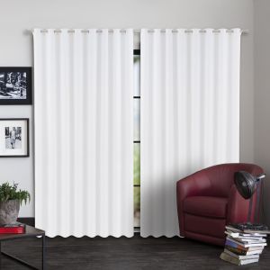 Cortina Veneza com Ilhós 2,6x2,3m Branco Diagonal