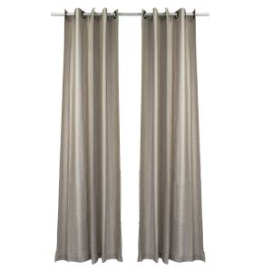 Cortina 2,6x2,3m Veneza Duo Nude com Ilhós Diagonal