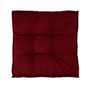 Almofada Futton Veludo 45x45cm Vinho Diagonal