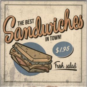 Tozzeto Sandwiches 20x20cm Esmaltado Bold Pierini